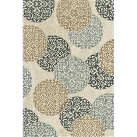 Melody Rectangular Rug- Ivory - 5 Ft. 3 In. X 7 Ft. 7 In.